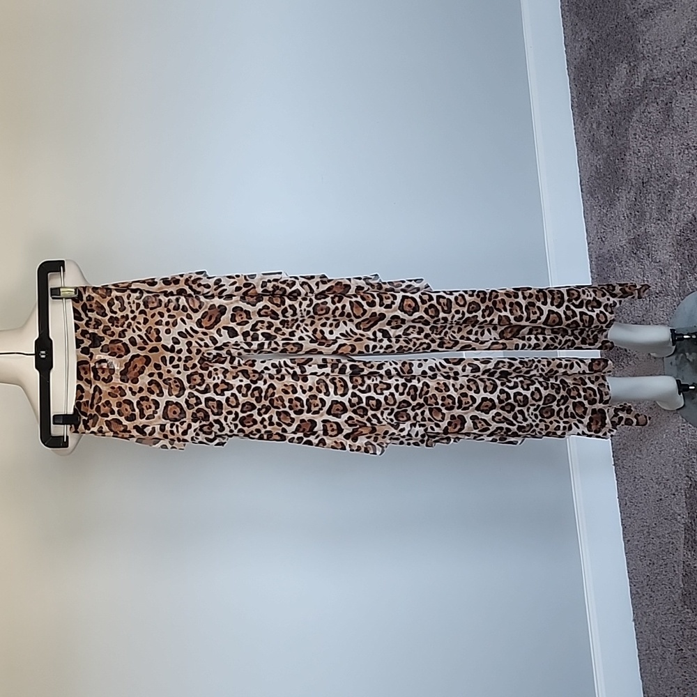 Fashion Nova leopard sunshine see through cover up pant-XS - Picture 1 of 7